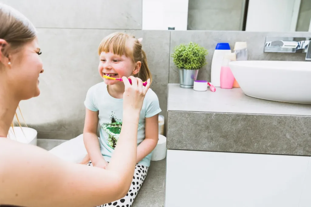infant teeth brushing